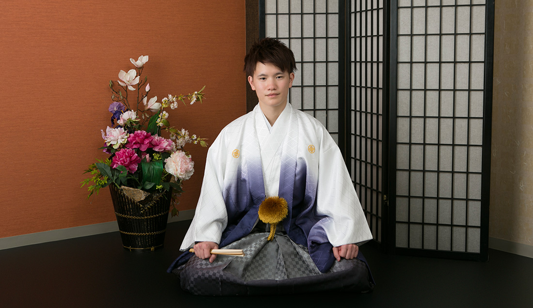 男性成人式 岐阜創寫舘 撮影時衣装レンタル0円のフォトスタジオ
